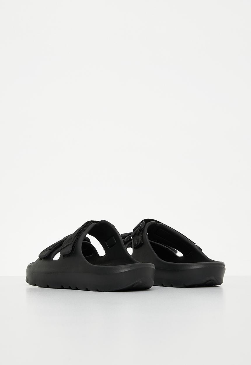 Pop Candy - Twin strap slides - black