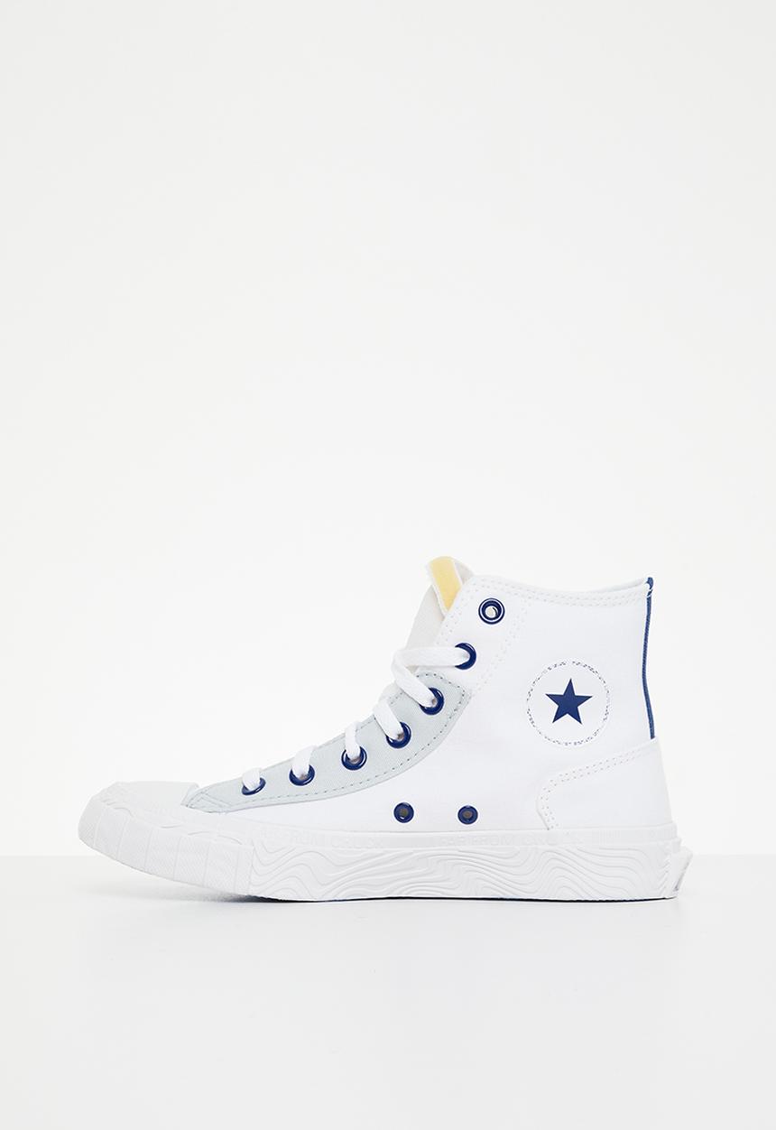 Converse - Chuck taylor alt star retro sport block hi - white / blue / ghosted