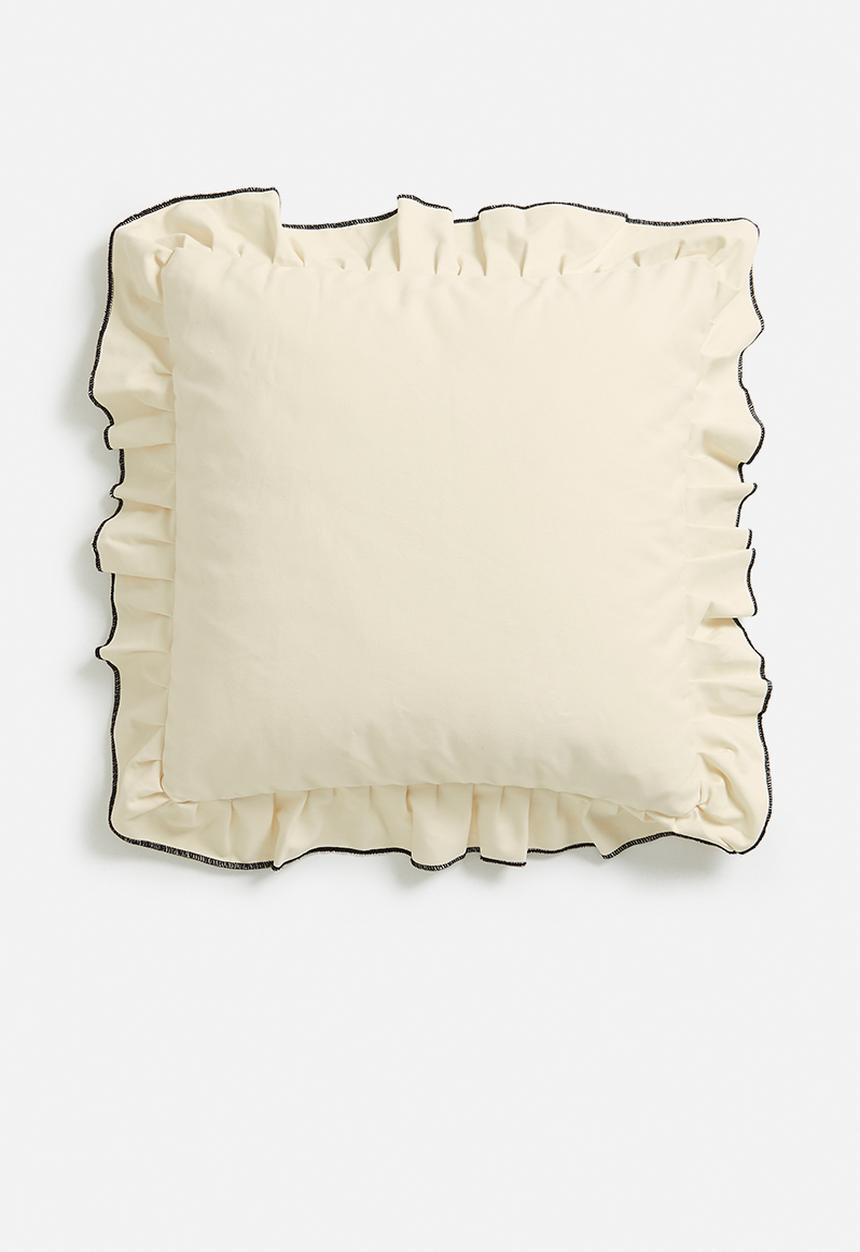 Sixth Floor - Dunta cushion cover - ivory & black
