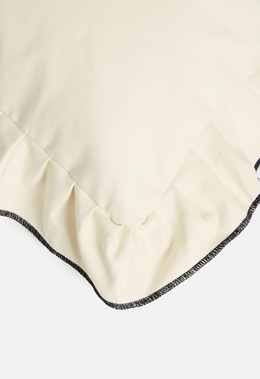 Sixth Floor - Dunta cushion cover - ivory & black