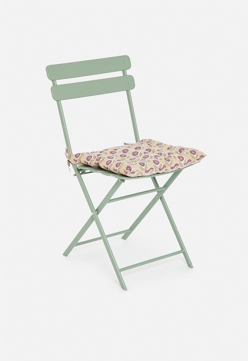 H&S - Black chair pad - multi