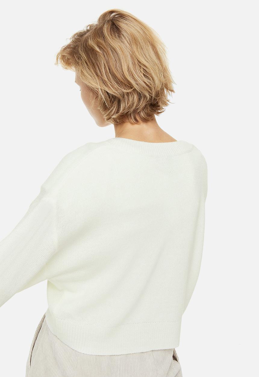 H&M - V-neck jumper - cream 
