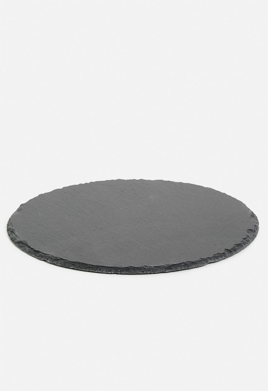Excellent Houseware - Slate serving platter - charcoal 2