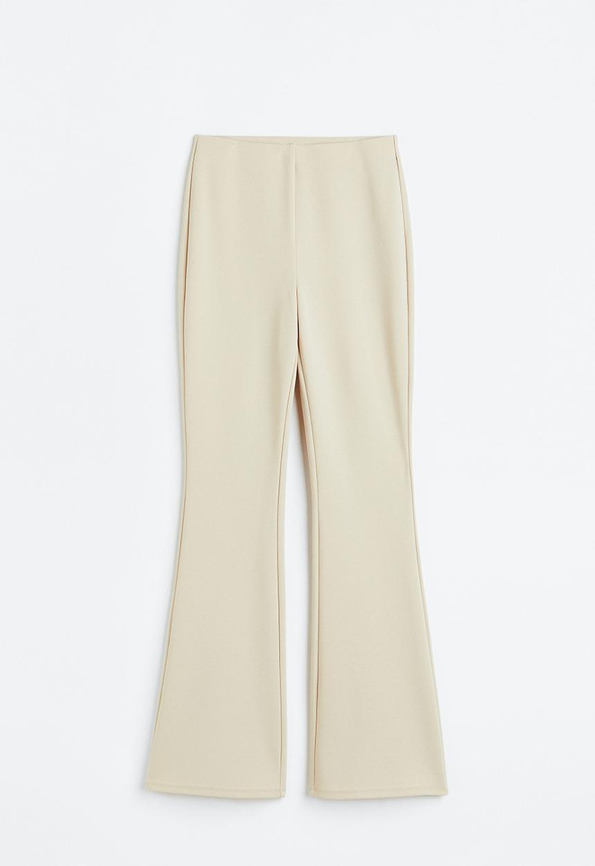 H&M - Flared leggings - light beige