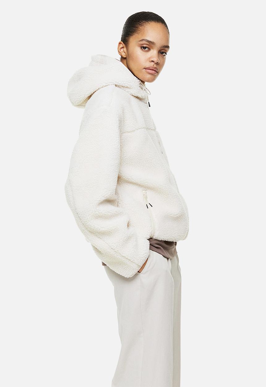 H&M - Hooded teddy jacket - natural white