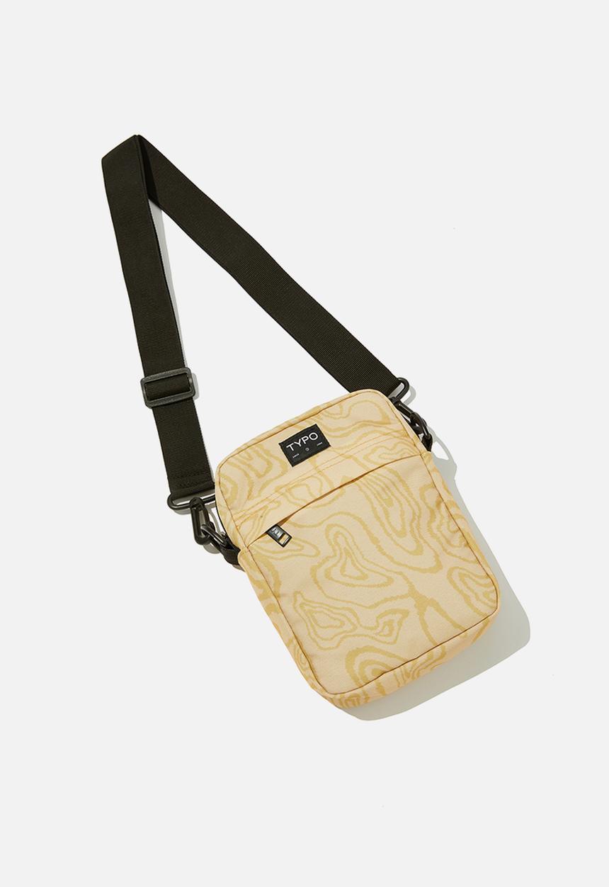 Typo - Urban cross body bag - topograph latte