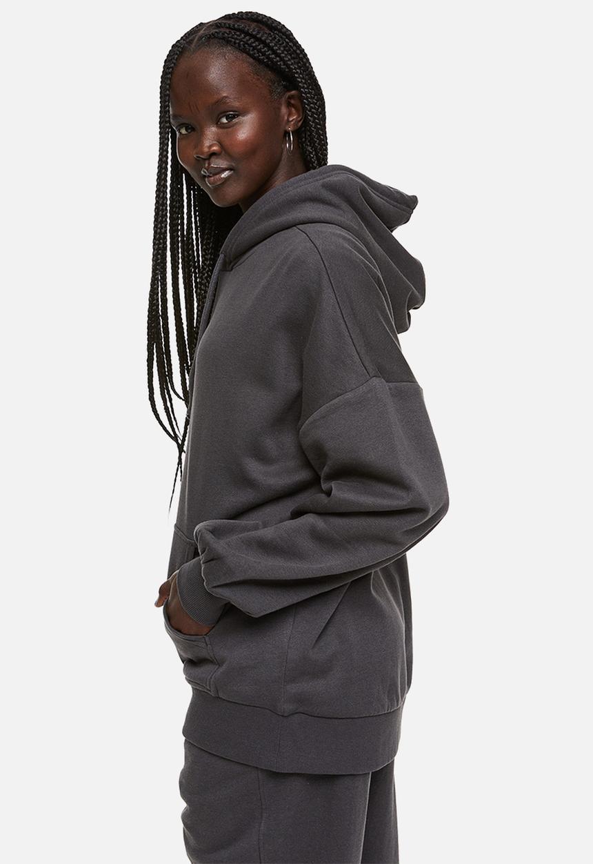 H&M - Oversized hoodie - dark grey