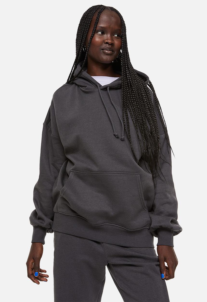 H&M - Oversized hoodie - dark grey