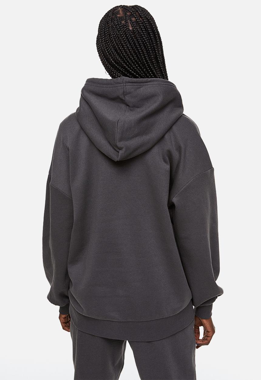 H&M - Oversized hoodie - dark grey