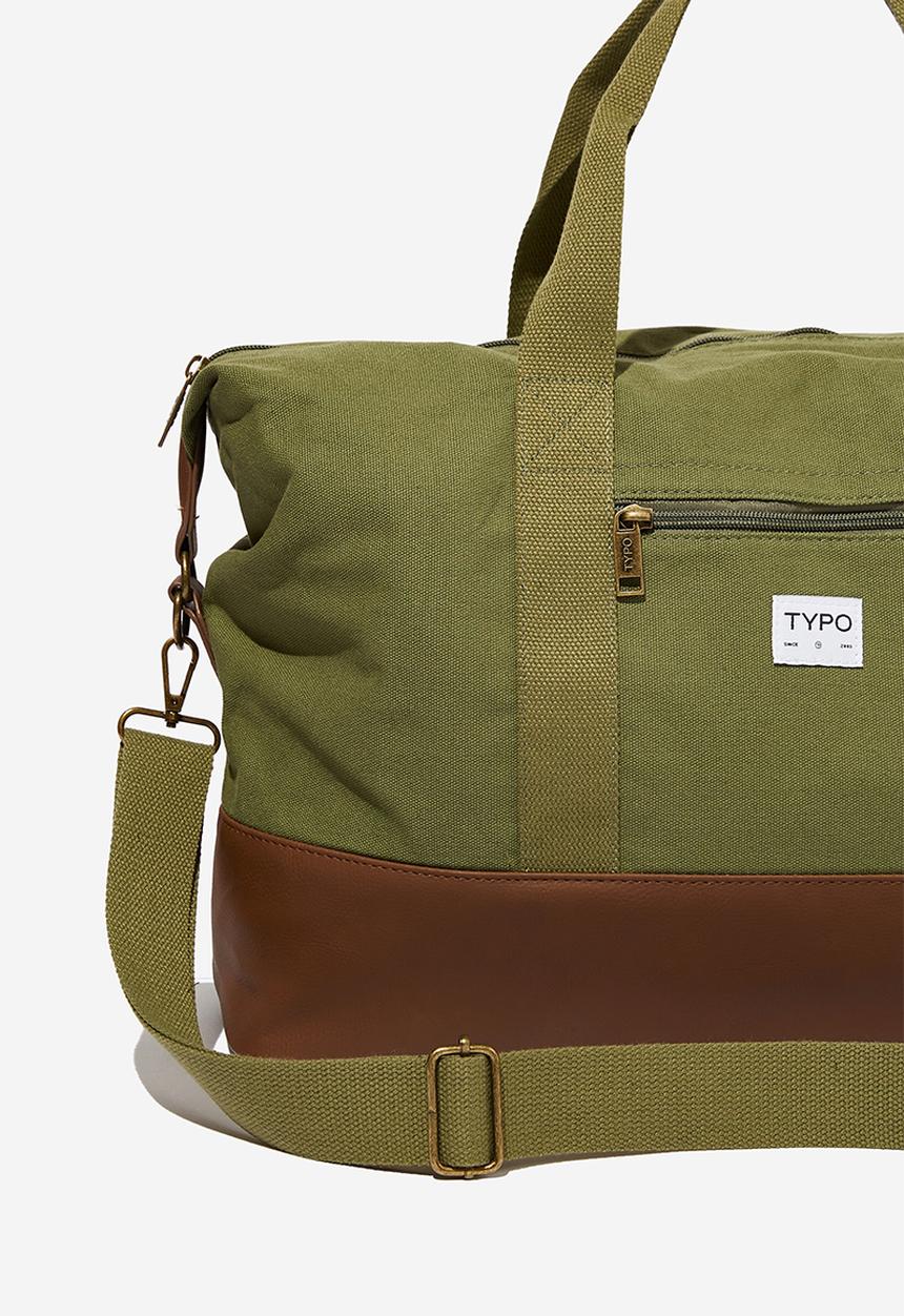 Typo - Explorer holdall duffle - olive/dk brown