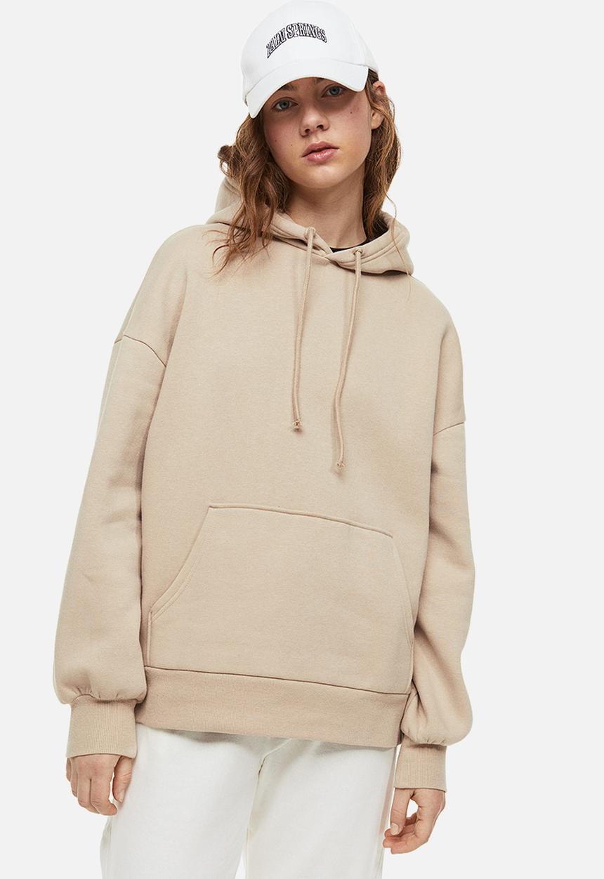 H&M - Oversized hoodie - beige
