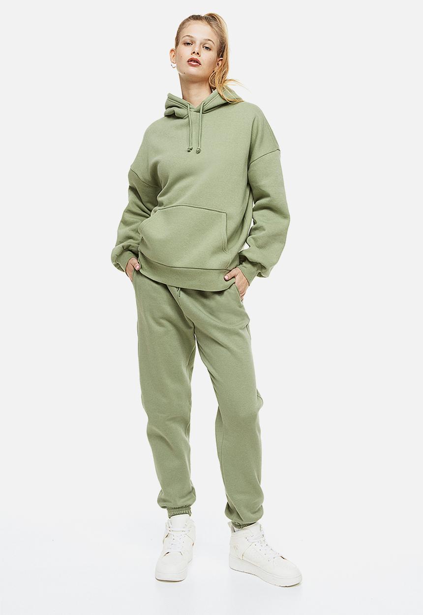 H&M - Oversized hoodie - khaki green 