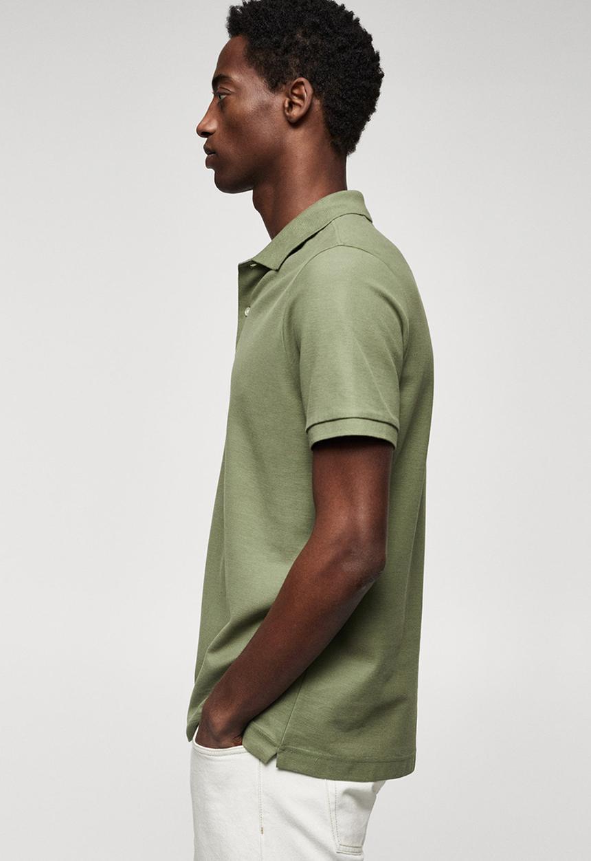 MANGO - Polo shirt rea - khaki
