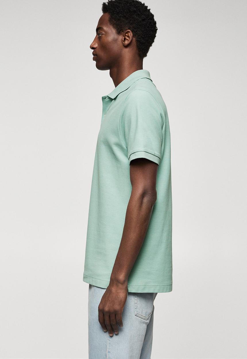 MANGO - Polo shirt rea - blue