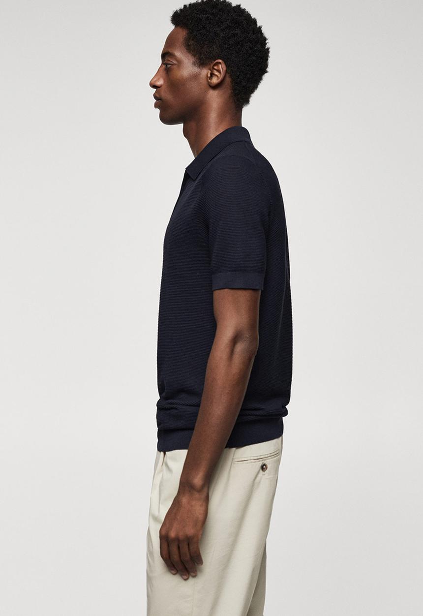 MANGO - Polo shirt charles - navy