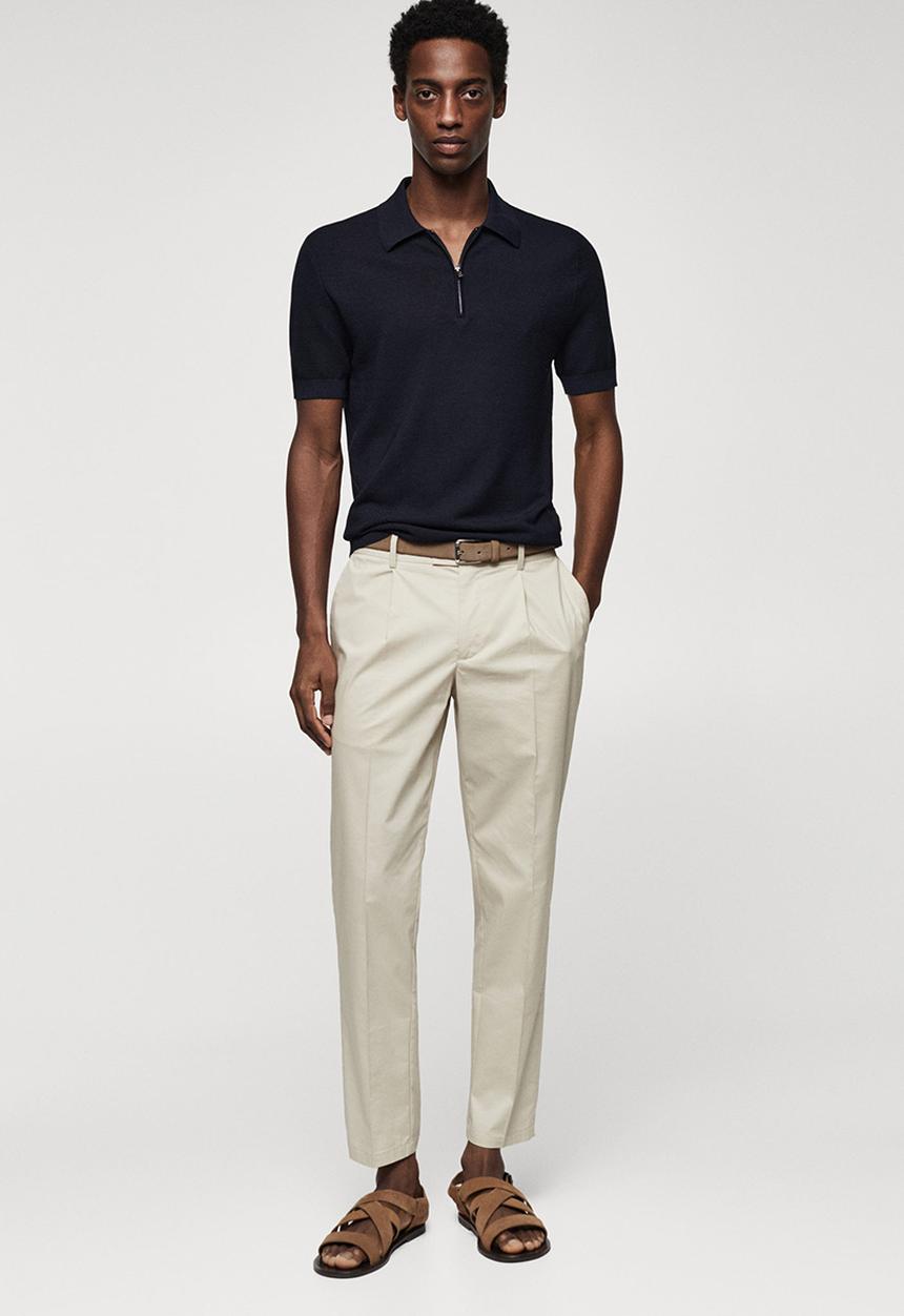 MANGO - Polo shirt charles - navy