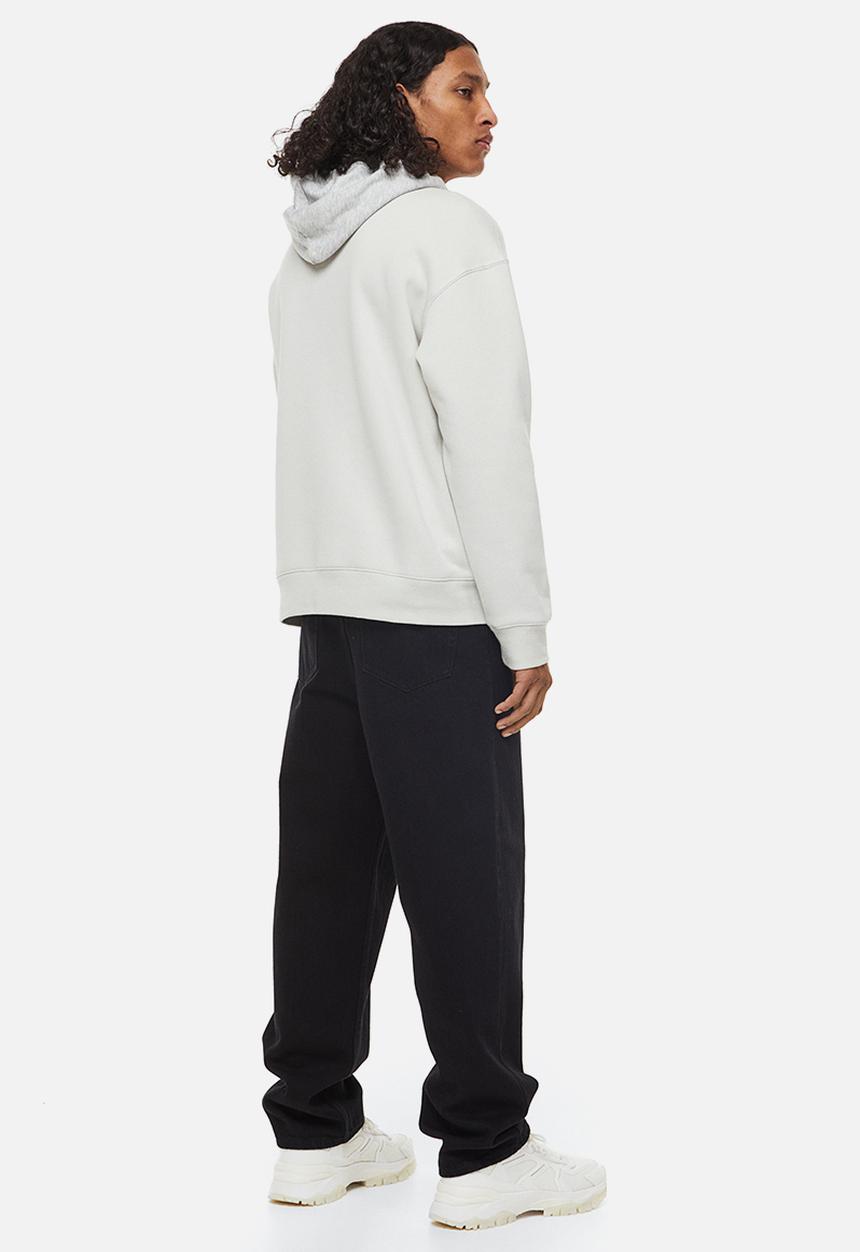 H&M - Relaxed fit printed sweatshirt - light greige/arizon