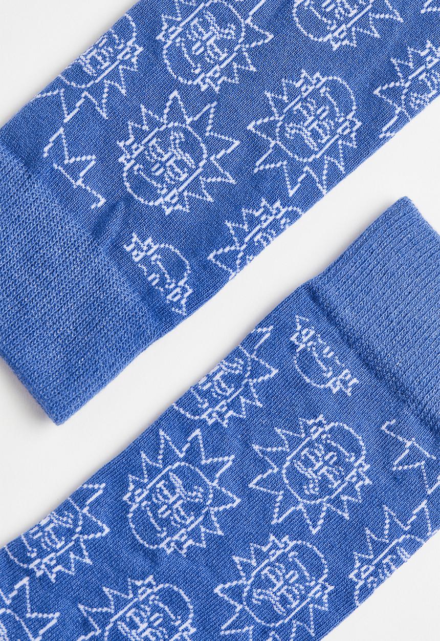 H&M - Motif-detail socks - blue / rick and morty 