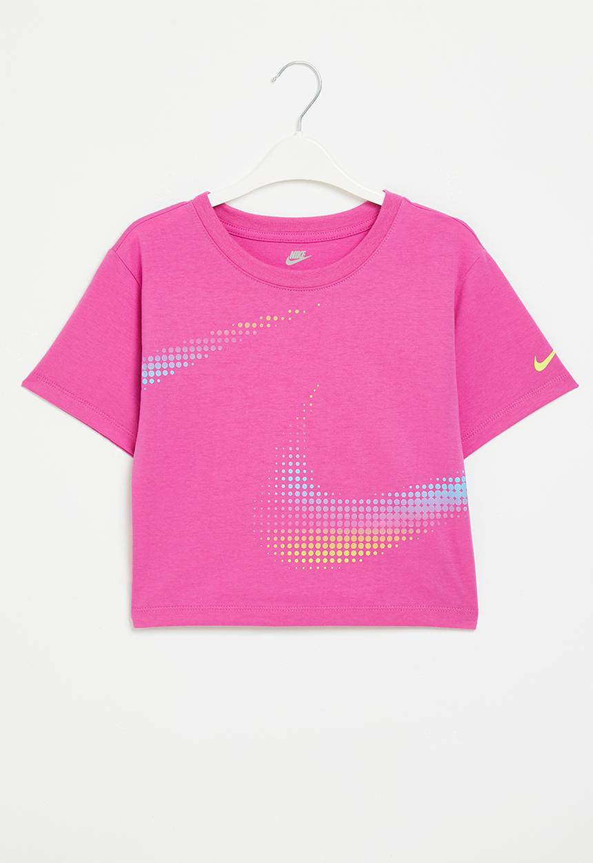 Nike - Nkg double dot swoosh tee - active fuchsia