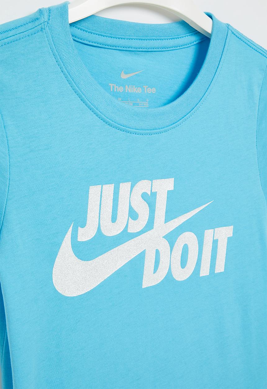 Nike - Nkg jdi swoosh split short sleeve tee - baltic blue