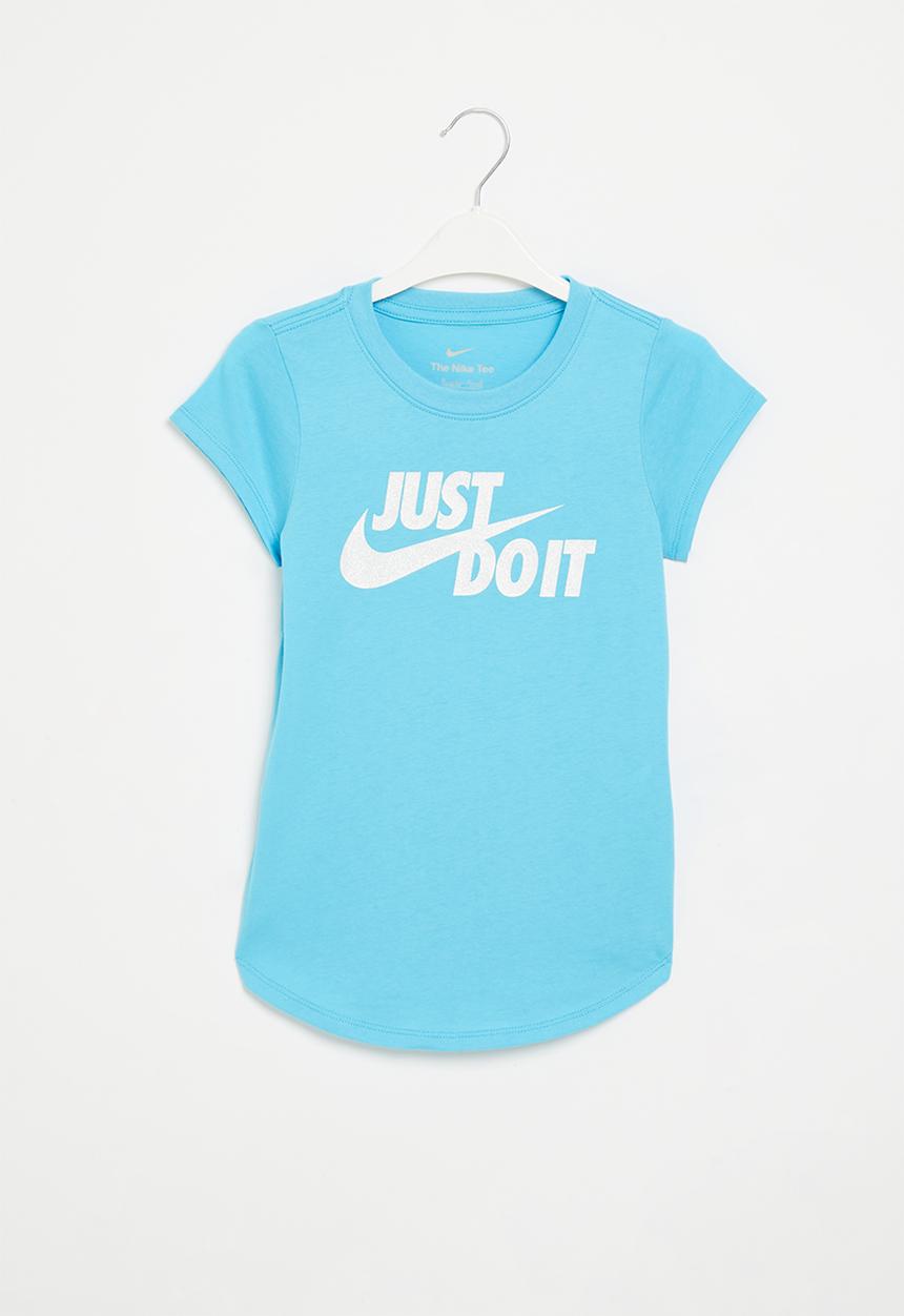 Nike - Nkg jdi swoosh split short sleeve tee - baltic blue