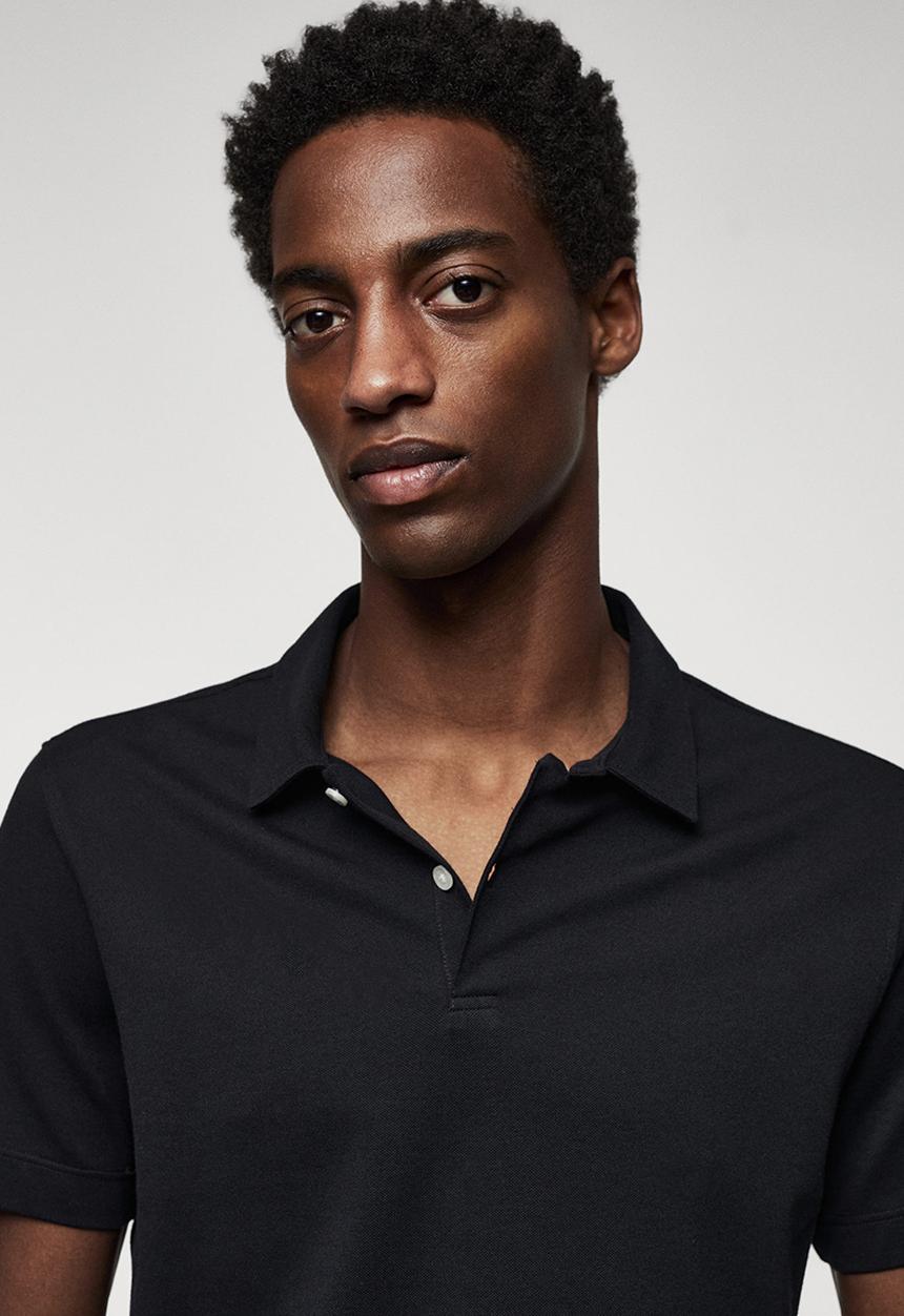 MANGO - Polo shirt ezequi - black