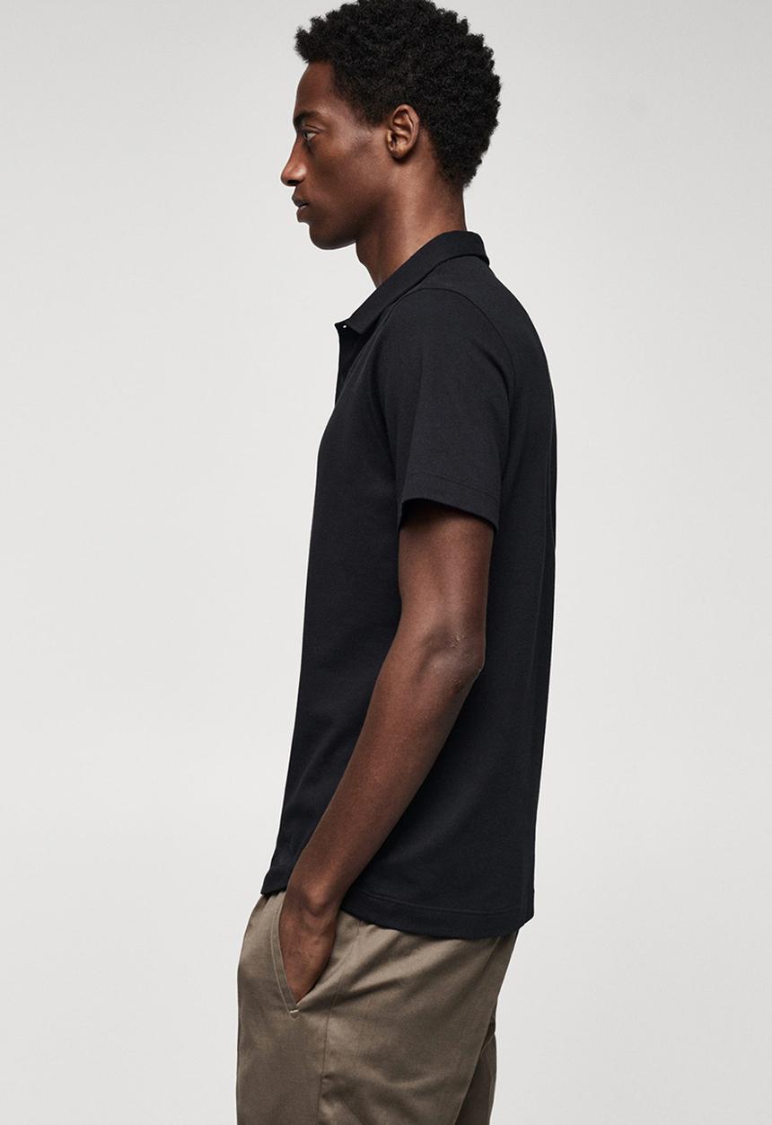 MANGO - Polo shirt ezequi - black
