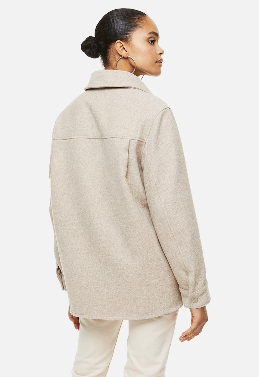 H&M - Shacket - light beige marl