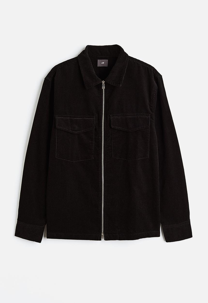 H&M - Corduroy overshirt - black