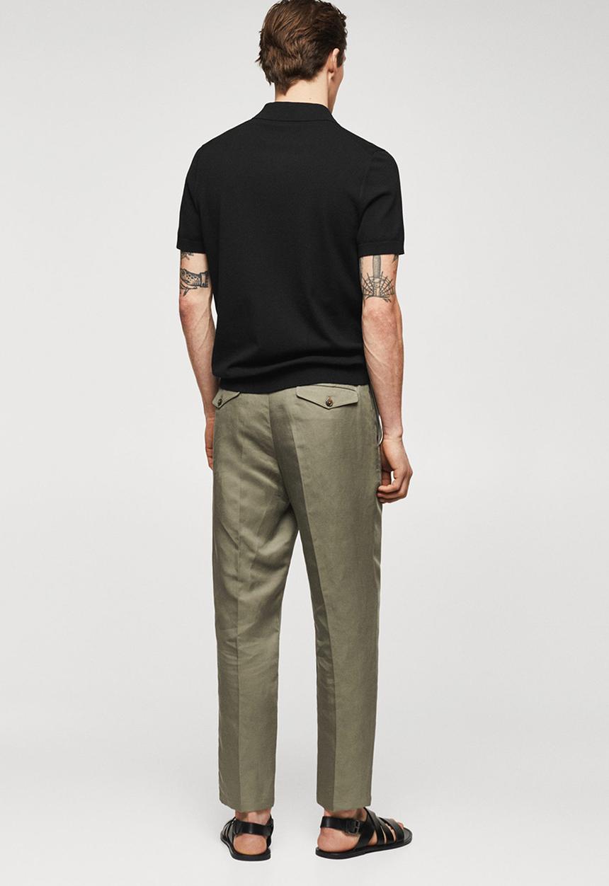 MANGO - Polo shirt arraona - black