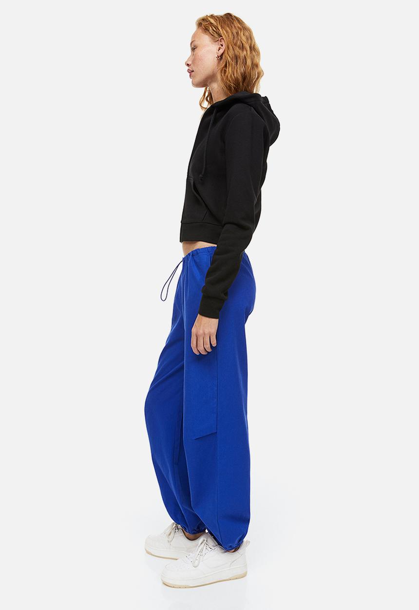 H&M - Short zip-through hoodie - black
