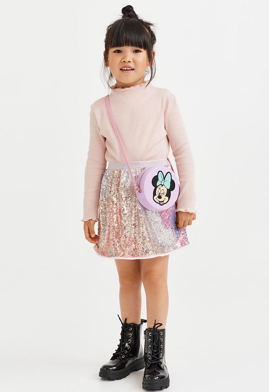 H&M - Sequined skirt - beige/gold-coloured