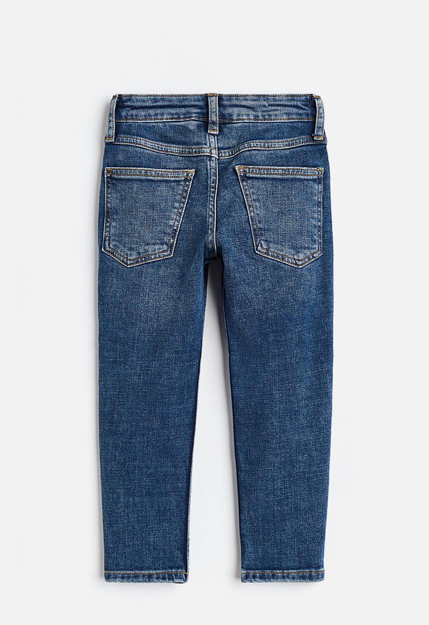 H&M - Relaxed tapered fit jeans - dark denim blue