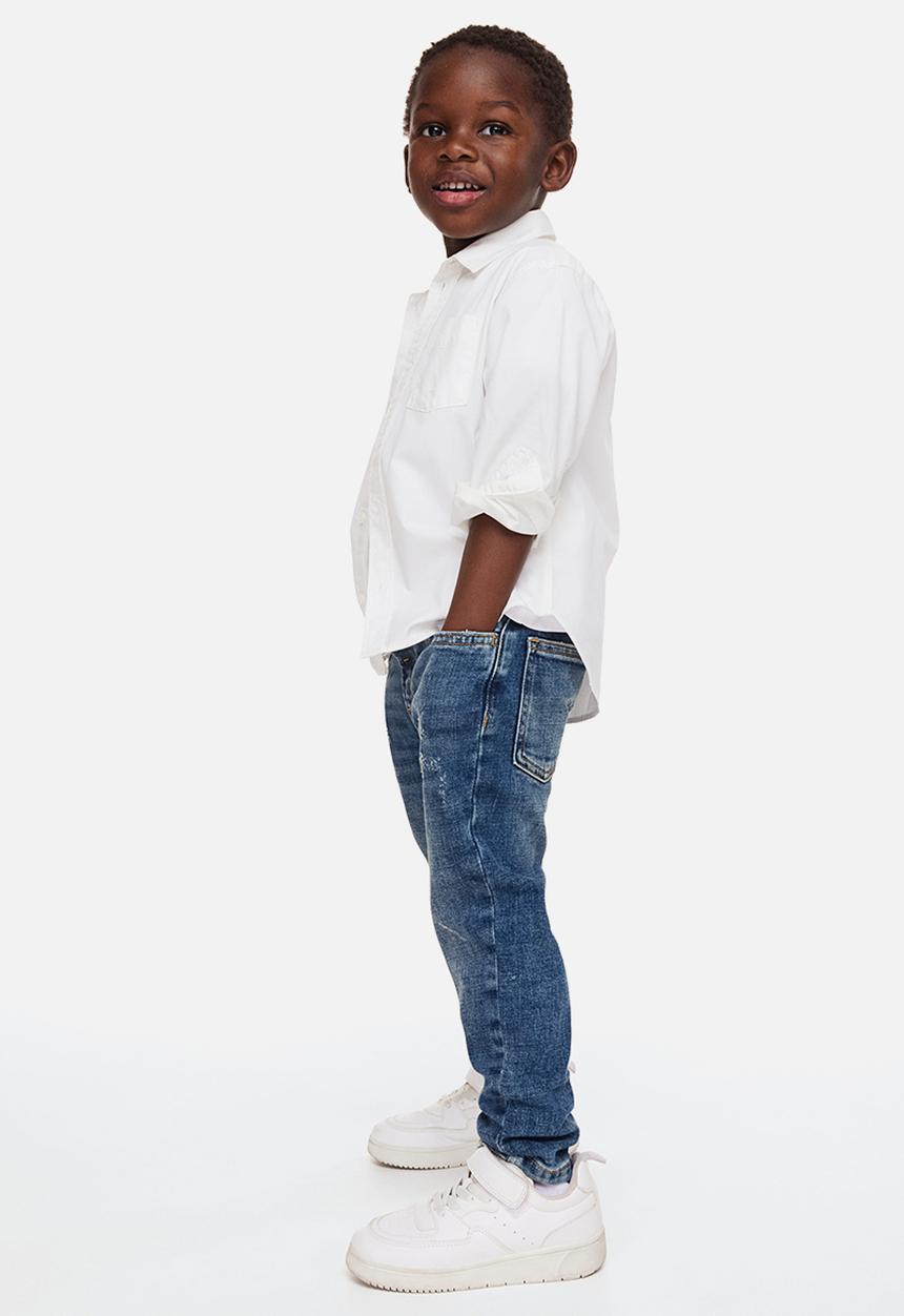 H&M - Relaxed tapered fit jeans - dark denim blue
