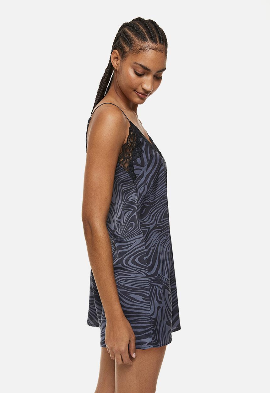 H&M - Satin nightslip - purple
