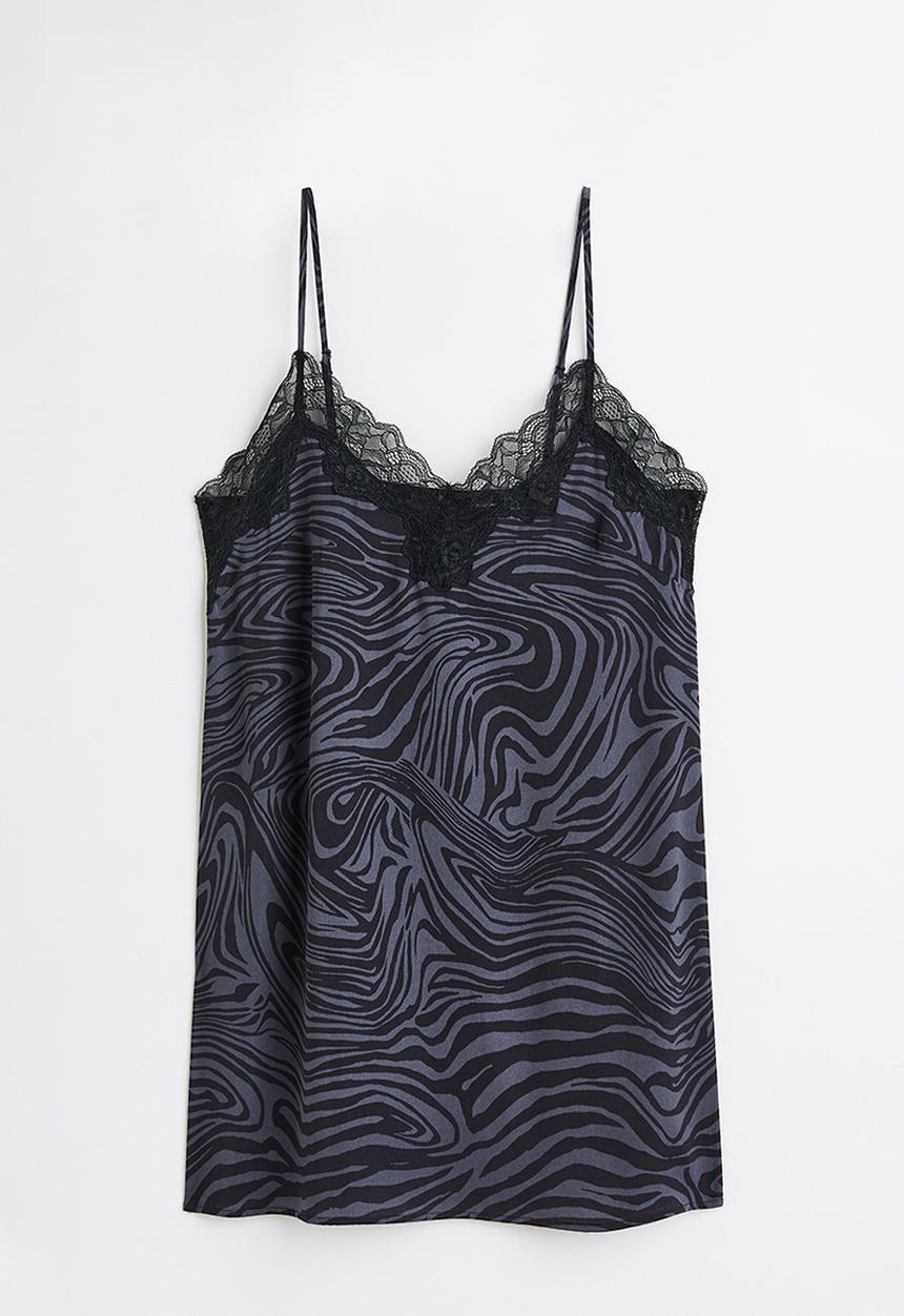 H&M - Satin nightslip - purple