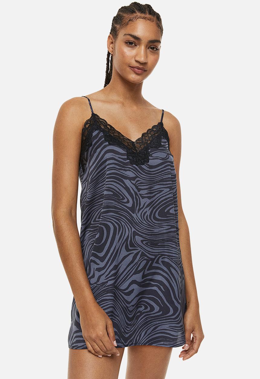 H&M - Satin nightslip - purple