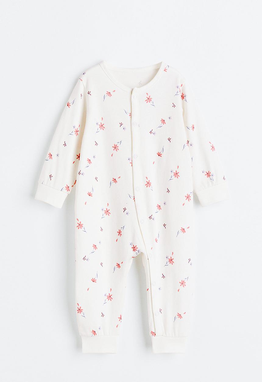 H&M - Patterned pyjamas - natural white/floral