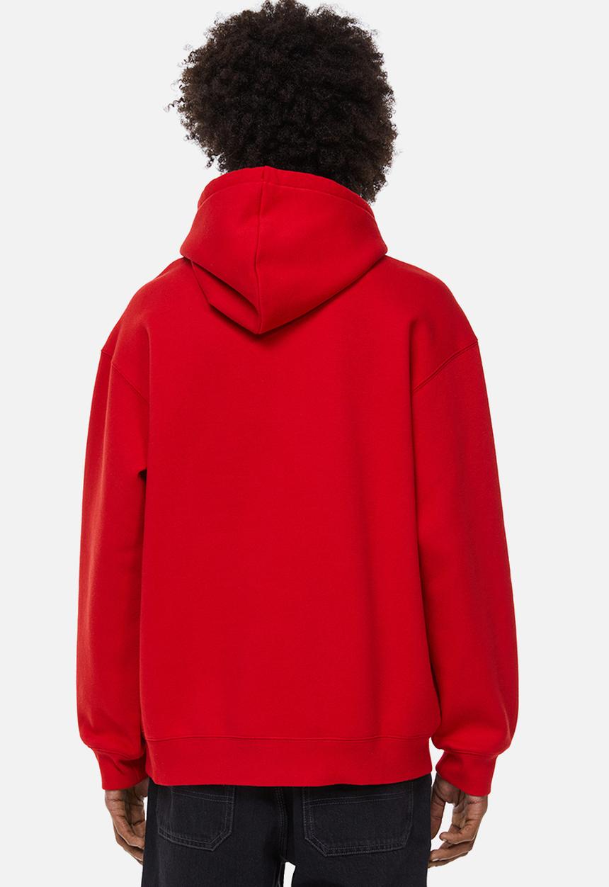 H&M - Relaxed fit printed hoodie - red / brighter future 
