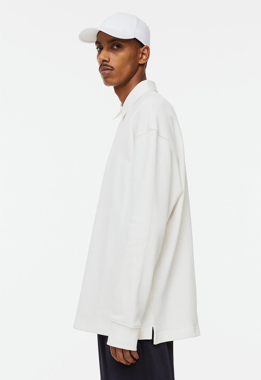 H&M - Relaxed fit polo shirt - white