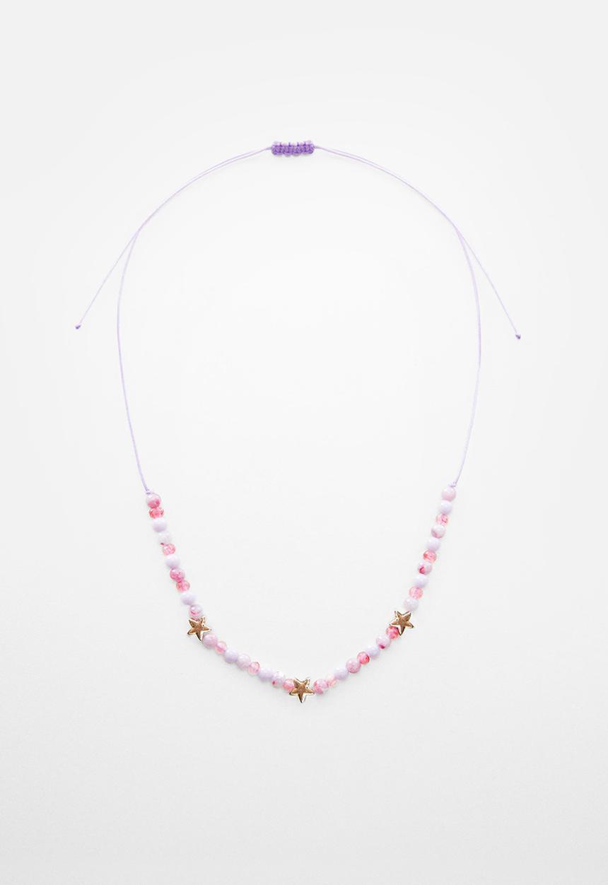 MANGO - Necklace estre - pink