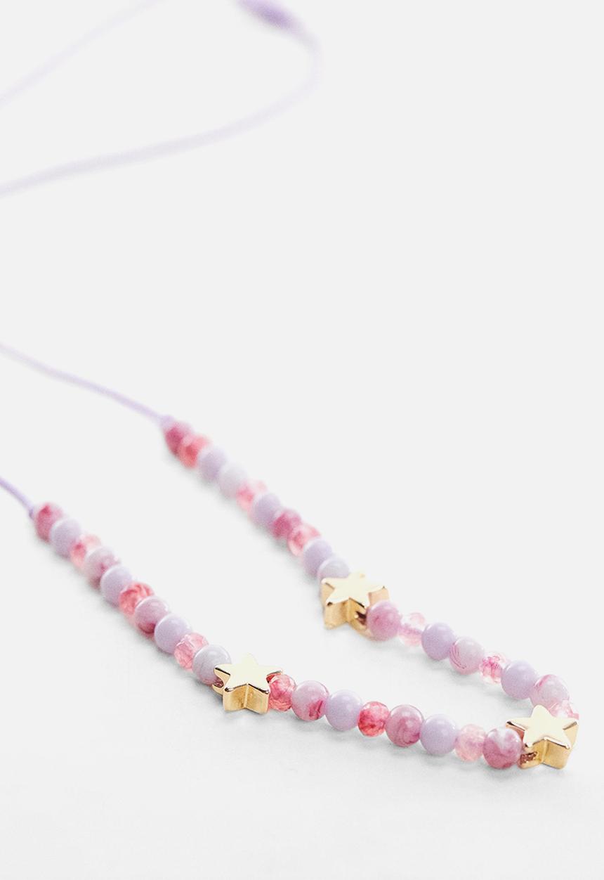 MANGO - Necklace estre - pink