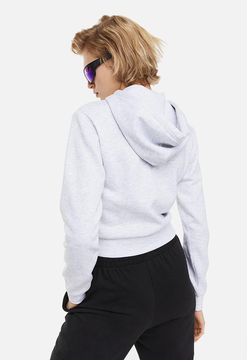 H&M - Short zip-through hoodie - grey