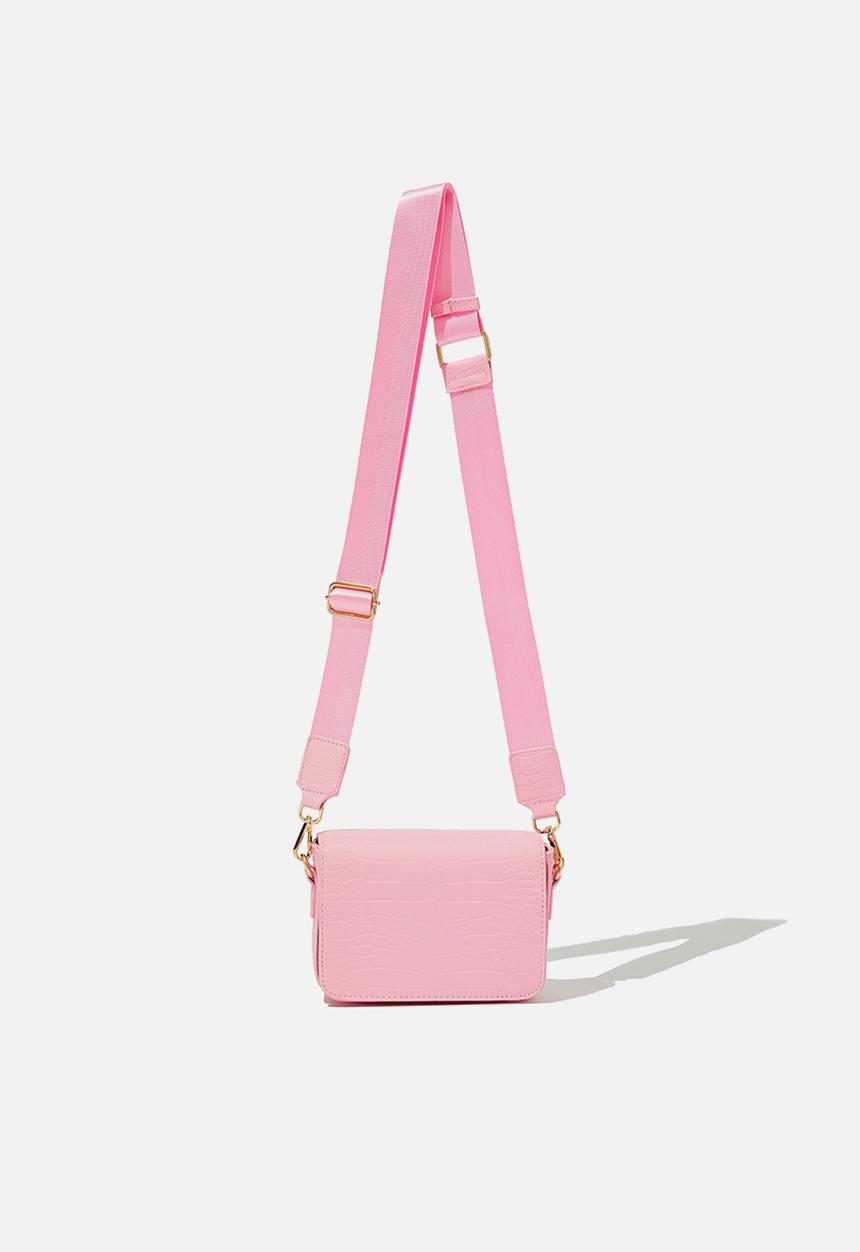Typo - Cross body bag - rosa powder textured