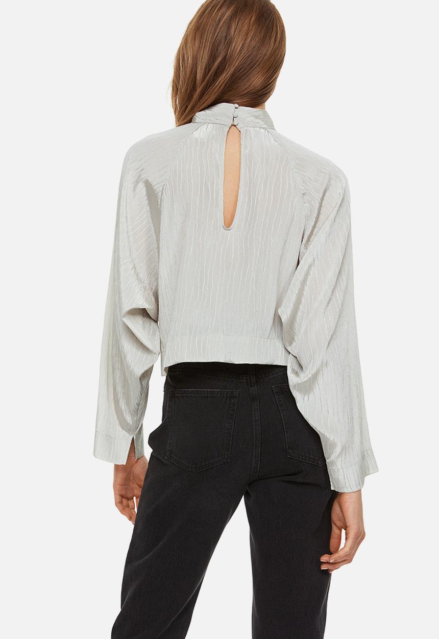 H&M - Batwing-sleeved blouse - grey