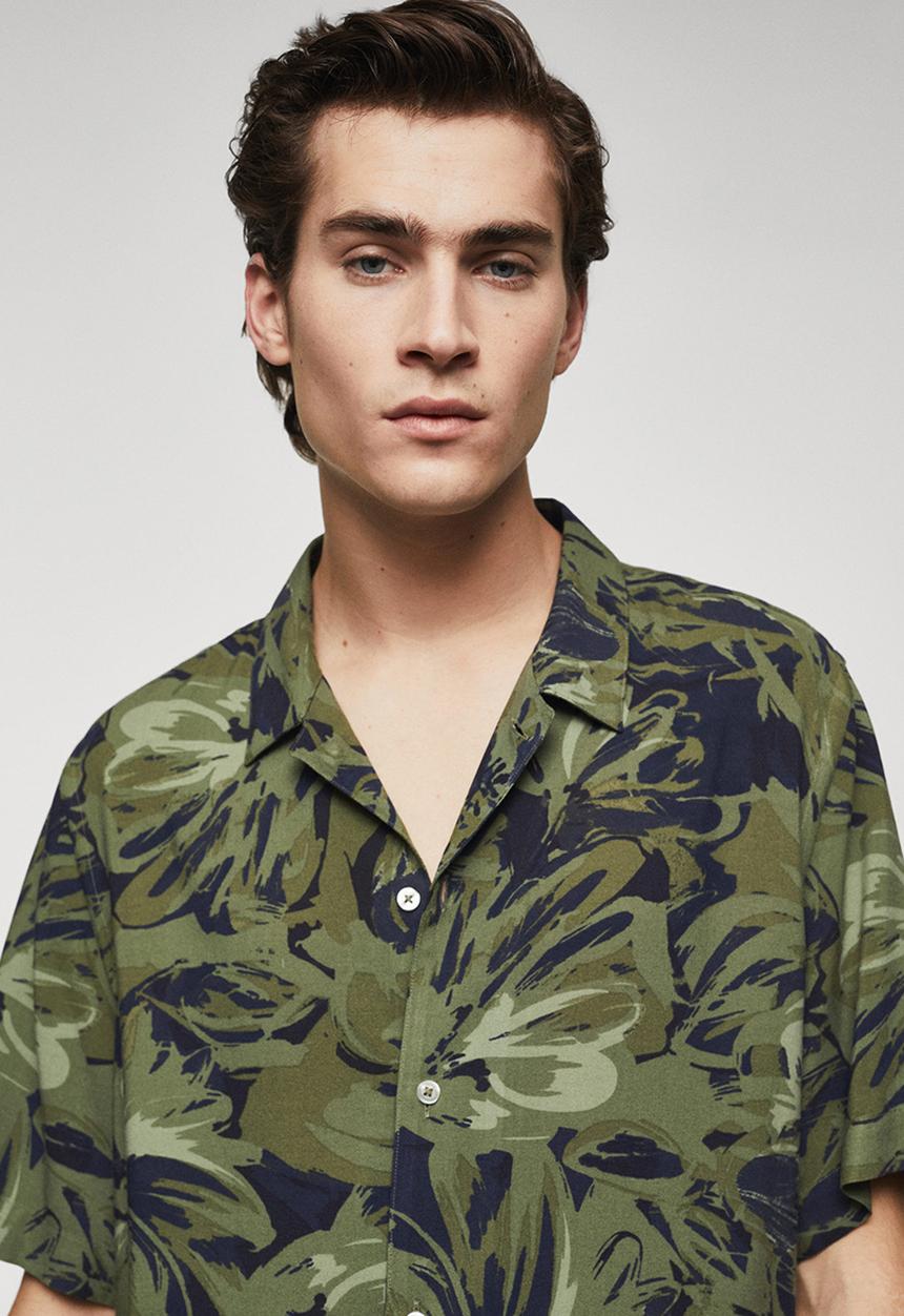 MANGO - Shirt huelva - khaki