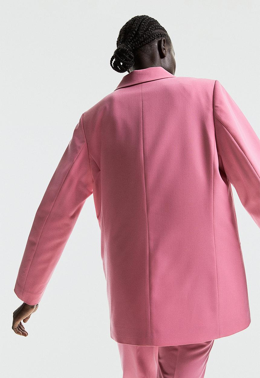 H&M - Double-breasted blazer - pink