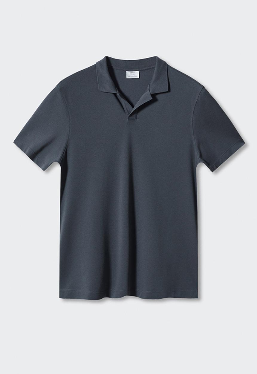 MANGO - Polo shirt taga - blue