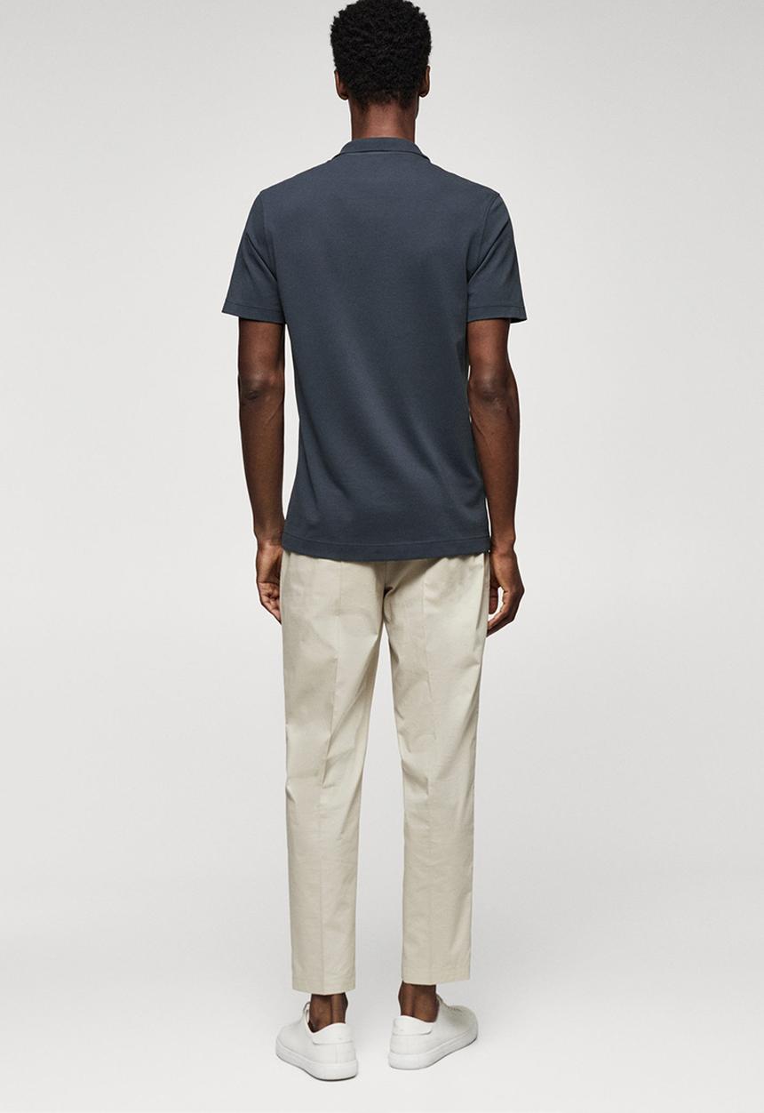 MANGO - Polo shirt taga - blue