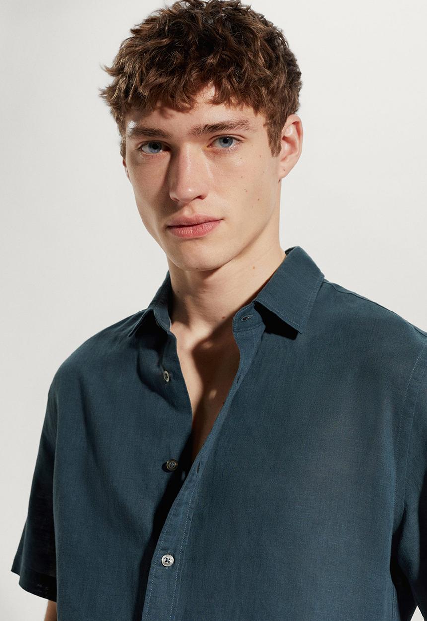 MANGO - Shirt ants - navy
